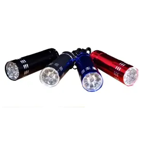 ieg™ Süper Parlak 9 Ledli Metal Mini El Feneri