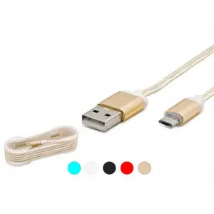 Usb Micro To Usb Şarj Ve Data Kablosu Ps4 Gamepad Uyumlu Hasır 1.5 M HD4338