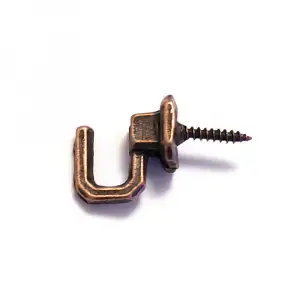 Vidalı Kanca, Askı Küçük - 15x23mm, Eskitme - 100 Adet