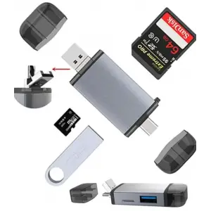 ZR428 T993A Type-C 3 İn 1 Card Reader