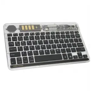 ZR612 Rgb Şeffaf Siyah Bluethooth Klavye