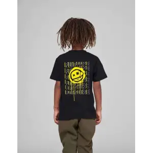 iegiyim™ Çocuk Unisex Baskılı T-Shirt - Siyah