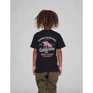iegiyim™ Çocuk Unisex Baskılı T-Shirt - Siyah