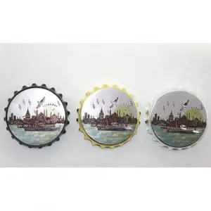 İstanbul Temalı Gazoz Kapağı Magnet - Model 1
