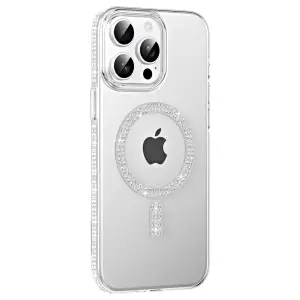 Joko Apple İphone 15 Pro Move Taşlı Magsafe Kapak - Natural Grey