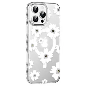 Joko Apple İphone 16 Pro Max Floral Magsafe Kapak - Beyaz