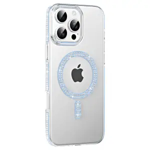 Joko Apple İphone 16 Pro Max Move Taşlı Magsafe Kapak - Mavi