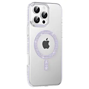 Joko Apple İphone 16 Pro Move Taşlı Magsafe Kapak - Lila