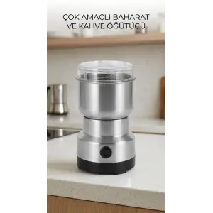 Kahve Ve Baharat Öğütücü Paslanmaz Çelik Yüksek Kapasiteli