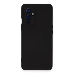 One Plus 9 Kılıf Nano İçi Kadife Silikon - Siyah
