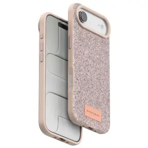 Onegif Apple İphone 17 Air Bright Simli Kapak - Pembe