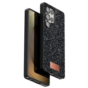 Onegif Samsung Galaxy S25 Ultra Bright Simli Kapak - Siyah
