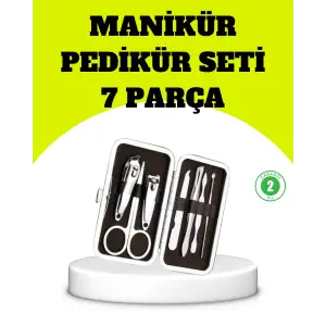 Paslanmaz Çelik Kişisel Bakım Seti – 7 Parça