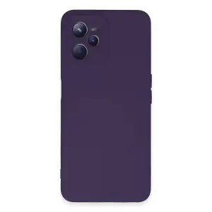 Realme C35 Kılıf Nano İçi Kadife Silikon - Mor