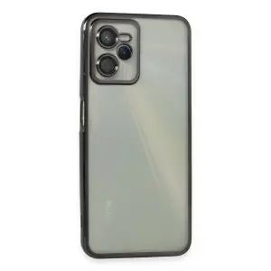 Realme C35 Kılıf Razer Lensli Silikon - Siyah