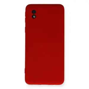 Samsung Galaxy A01 Core Kılıf Nano İçi Kadife Silikon - Kırmızı