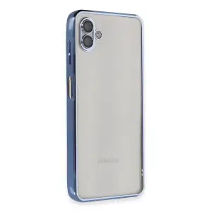 Samsung Galaxy A04 Kılıf Razer Lensli Silikon - Açık Mavi
