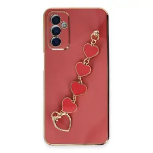 Samsung Galaxy A14 4g Kılıf Esila Silikon - Kırmızı