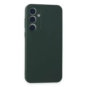 Samsung Galaxy A35 5g Kılıf First Silikon - Koyu Yeşil