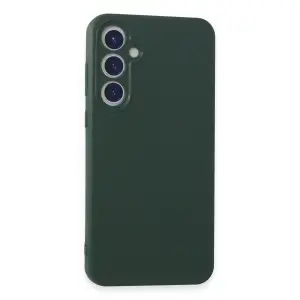 Samsung Galaxy A55 5g Kılıf First Silikon - Koyu Yeşil
