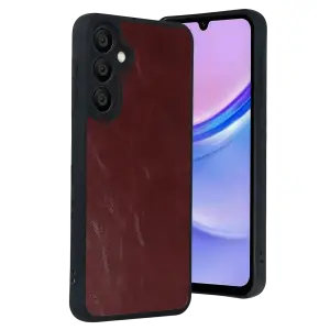 Samsung Galaxy A57 5g Aras Deri Kapak - Bordo