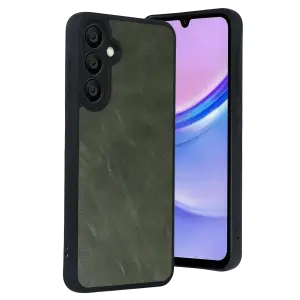 Samsung Galaxy A57 5g Aras Deri Kapak - Yeşil