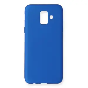 Samsung Galaxy A6 2018 Kılıf First Silikon - Mavi