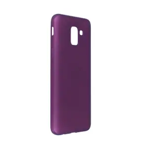 Samsung Galaxy J6 Kılıf First Silikon - Mürdüm