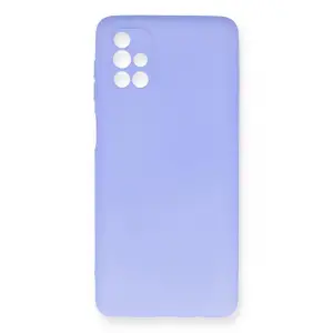 Samsung Galaxy M51 Kılıf First Silikon - Lila