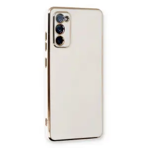 Samsung Galaxy S20 Fe Kılıf Volet Silikon - Beyaz
