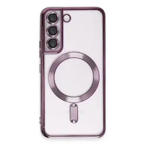 Samsung Galaxy S22 Kılıf Kross Magneticsafe Kapak - Mor