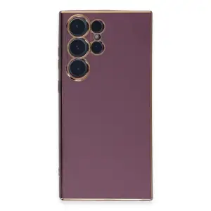 Samsung Galaxy S23 Ultra Kılıf Volet Silikon - Mor