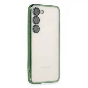 Samsung Galaxy S24 Kılıf Razer Lensli Silikon - Yeşil
