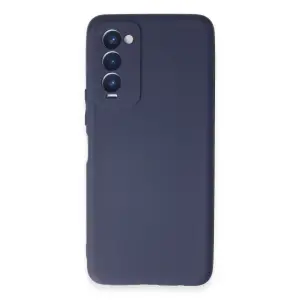 Tecno Camon 18 Kılıf First Silikon - Lacivert