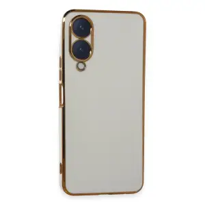 Vivo Y17s Kılıf Volet Silikon - Beyaz