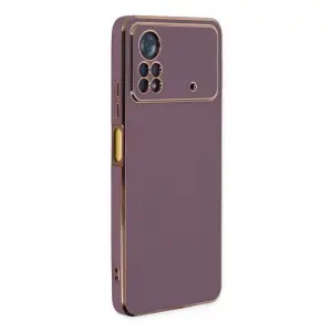 Xiaomi Poco X4 Pro 5g Kılıf Volet Silikon - Mor