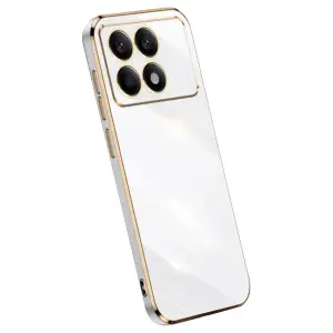 Xiaomi Poco X6 Pro Kılıf Volet Silikon - Beyaz