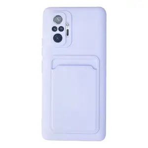 Xiaomi Redmi Note 10 Pro Kılıf Kelvin Kartvizitli Silikon - Lila