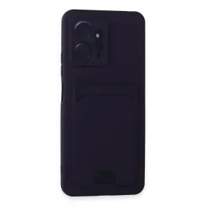 Xiaomi Redmi Note 12 4g Kılıf Kelvin Kartvizitli Silikon - Derin Mor
