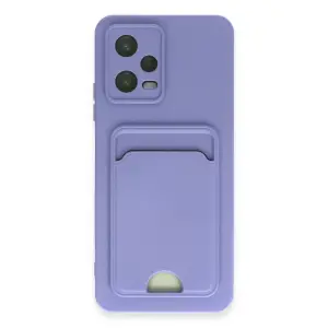 Xiaomi Redmi Note 12 4g Kılıf Kelvin Kartvizitli Silikon - Lila