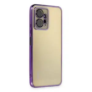 Xiaomi Redmi Note 12 4g Kılıf Razer Lensli Silikon - Mor