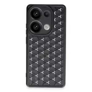 Xiaomi Redmi Note 13 Pro 4g Kılıf Petek Silikon Kapak - Siyah