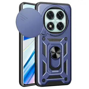 Xiaomi Redmi Note 14 Pro 4g Kılıf Pars Lens Yüzüklü Silikon - Lacivert