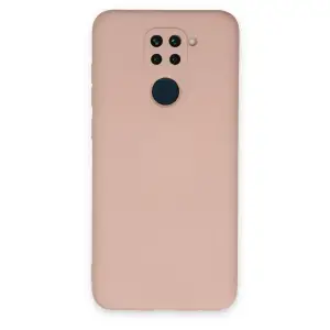 Xiaomi Redmi Note 9 Kılıf Nano İçi Kadife Silikon - Pudra