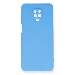 Xiaomi Redmi Note 9 Pro Kılıf Nano İçi Kadife Silikon - Mavi