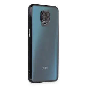Xiaomi Redmi Note 9 Pro Kılıf Razer Lensli Silikon - Siyah