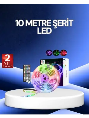 10 Metre Smart Şerit Led Bluetooth Telefon Kontrollü Usb Enerjili
