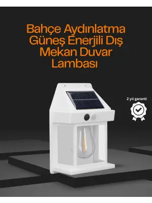 1800 Mah Pilli Solar Duvar Aydınlatma