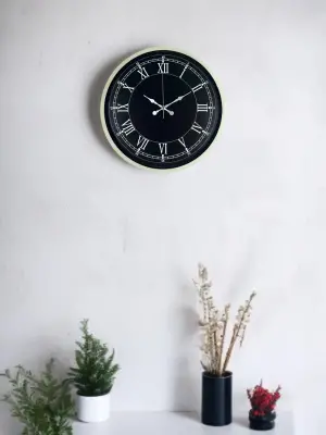 36 Cm Krem Dekoratif Duvar Saati