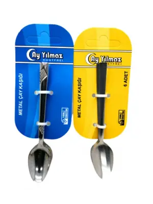 6 Parça  Metal Çay Kaşık